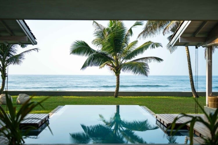 Top Notch Villas in Sri Lanka Nil Ralla Beachfront Villa in Talpe Surf Beach