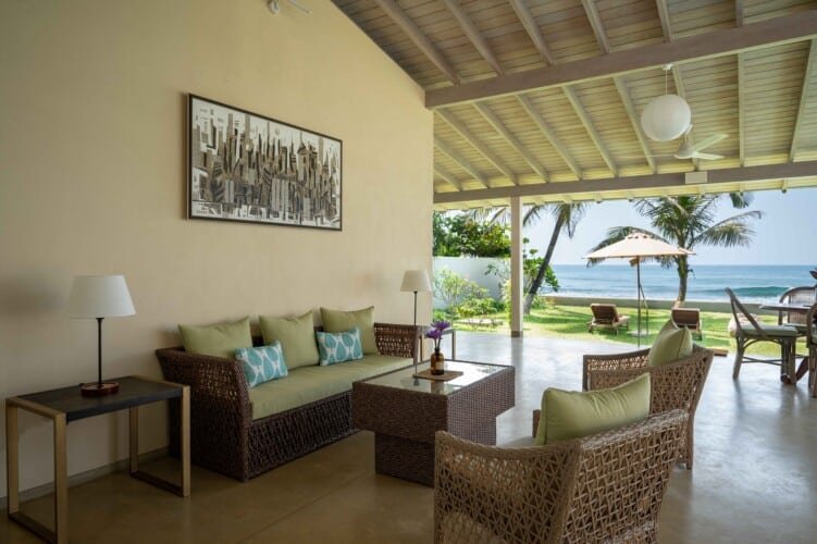 Top Notch Villas in Sri Lanka Nil Ralla Beachfront Villa in Talpe Surf Beach