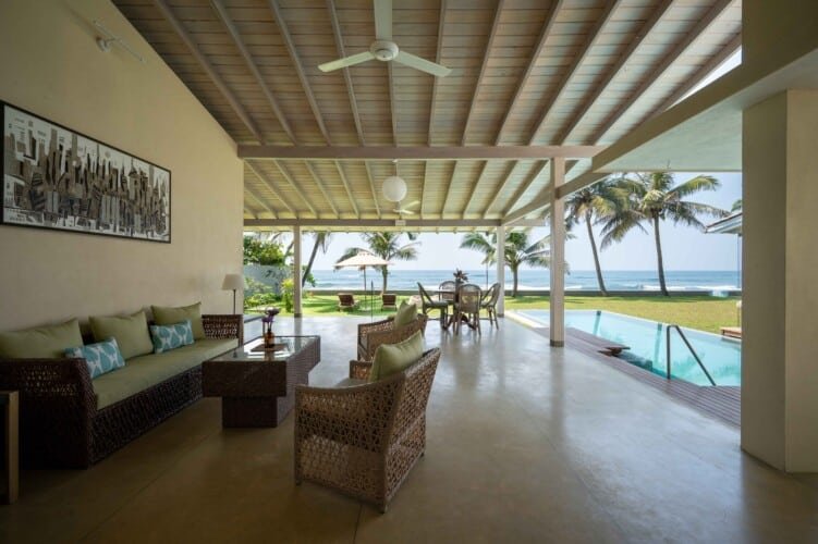 Top Notch Villas in Sri Lanka Nil Ralla Beachfront Villa in Talpe Surf Beach