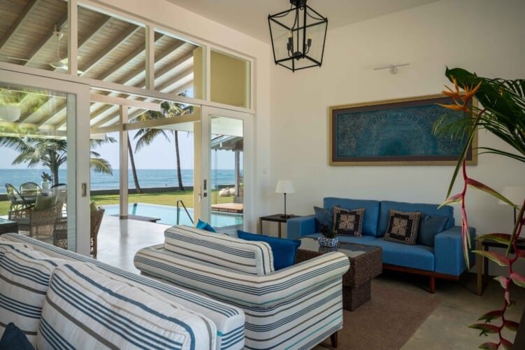 Top Notch Villas in Sri Lanka Nil Ralla Beachfront Villa in Talpe Surf Beach