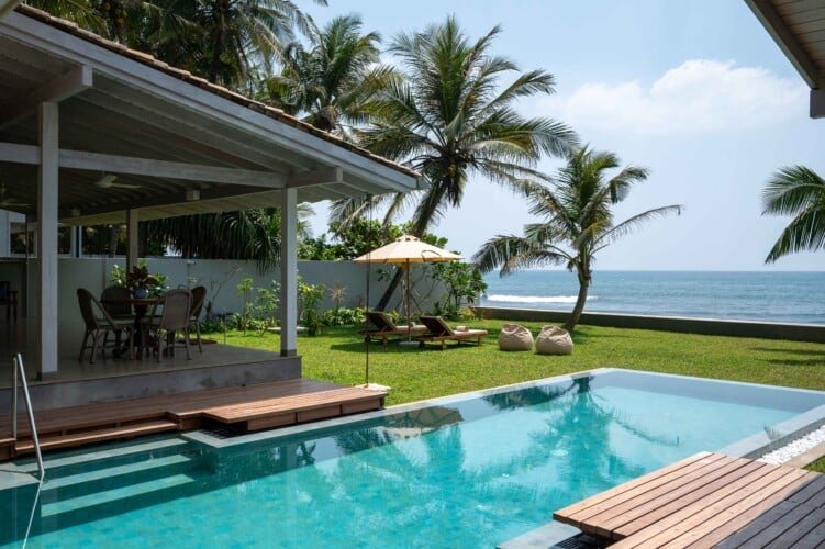 Top Notch Villas in Sri Lanka Nil Ralla Beachfront Villa in Talpe Surf Beach