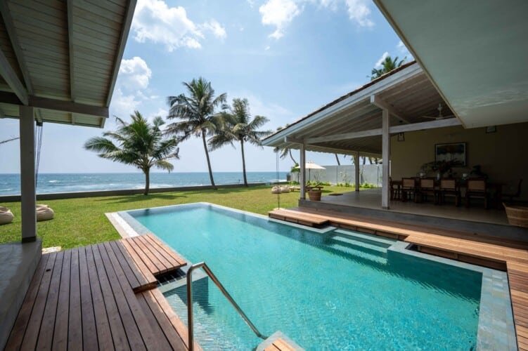 Top Notch Villas in Sri Lanka Nil Ralla Beachfront Villa in Talpe Surf Beach