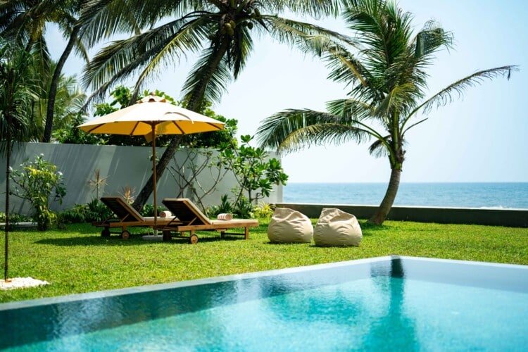 Top Notch Villas in Sri Lanka Nil Ralla Beachfront Villa in Talpe Surf Beach